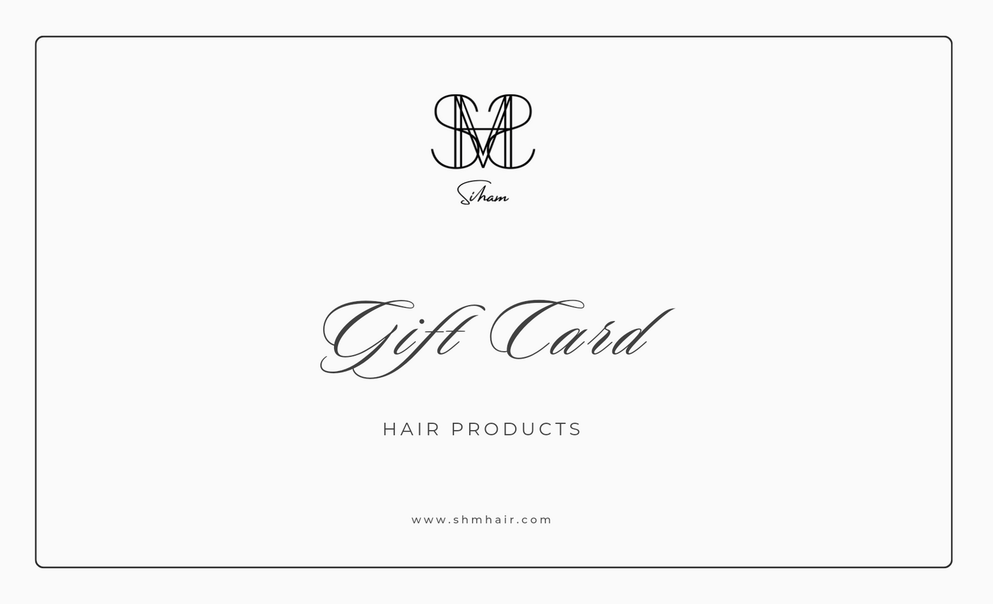 HAIR PRODUCT GIFT CARD